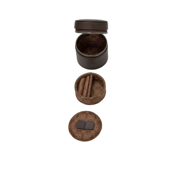 WOLF Earth 5 piece watch box with storage, coffee coloured