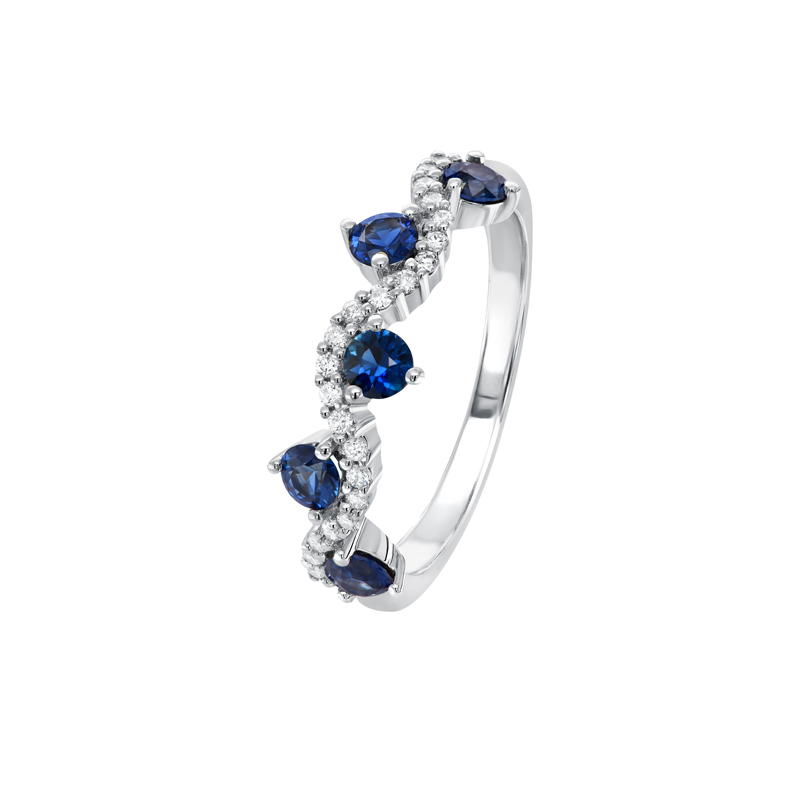 Blue Australian Sapphire Savannah Ring