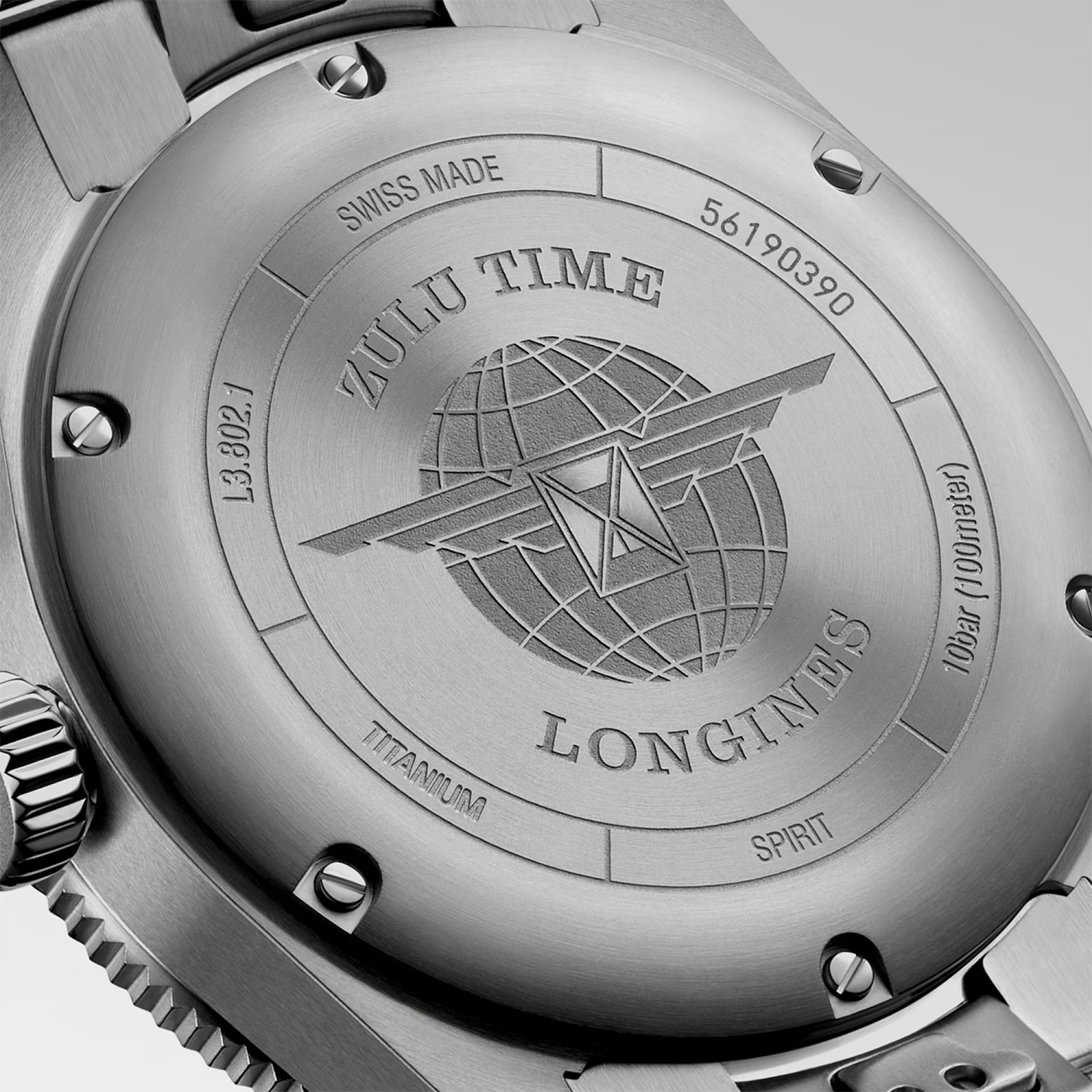 Longines Spirit Zulu Time Titanium 39mm