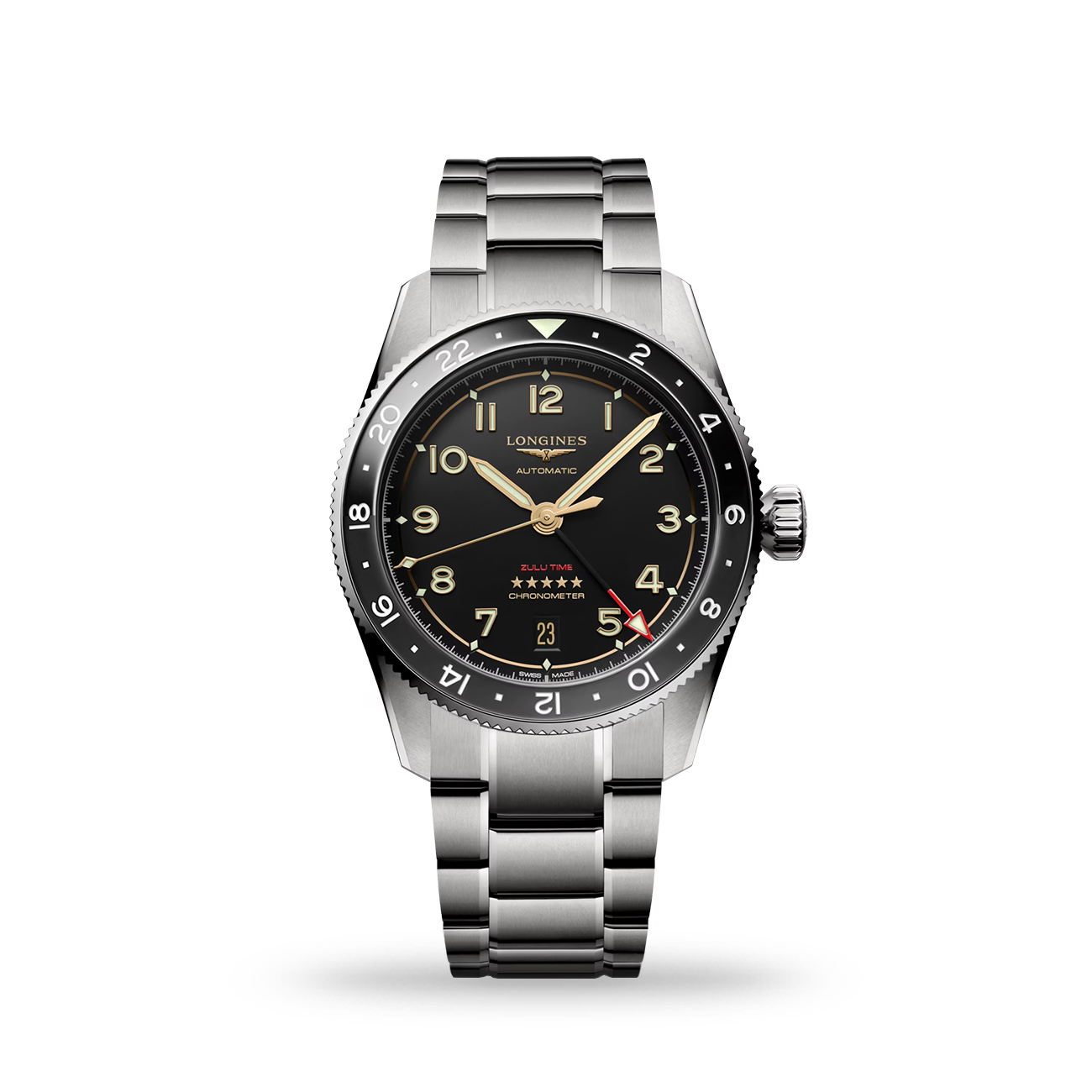 Longines Spirit Zulu Time Titanium 39mm